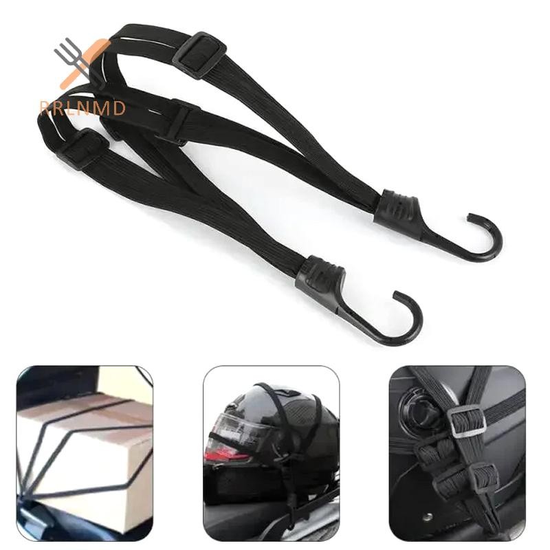 RRLNMD Xe Máy Hành Lý Dây Đeo Đa Năng Moto Mũ Bảo Hiểm Bánh Răng Cố Định Co Giãn Khóa Dây Có Thể Thu Vào Hành Lý Lưới Cố Định Dây MỚI