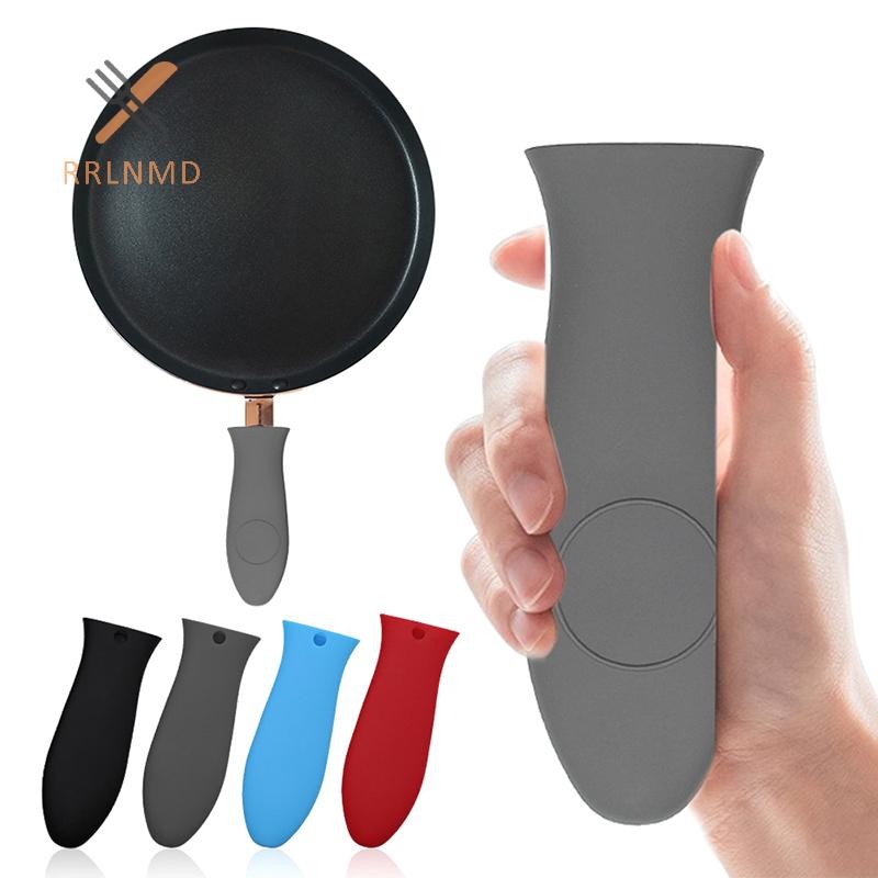 Rrlnmd Chống Trơn Trượt Nồi Silicon Tay Cầm Giá Đỡ Có Thể Tháo Rời Bộ Phận Nồi Gang Skillet Tay Cầm Bao Nồi Chảo Tay Cầm MỚI
