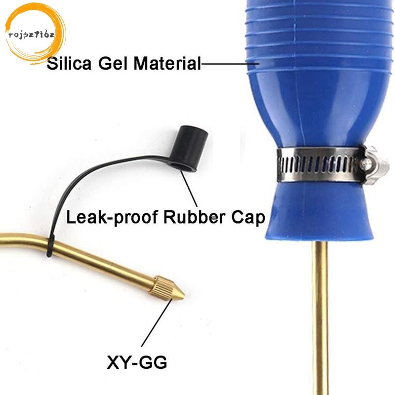 Bug Treatment Powder Duster Diatomaceous Earth Bulb Duster / Powder Applicator Bulb with Long Copper Tube