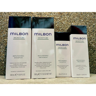 Dầu gội xả Milbon Moisture Replenishing dưỡng ẩm cho tóc uốn duỗi 500mlx2 [ TN ]