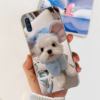 Dành Cho Samsung Galaxy A11 Ốp Lưng SM-A115F Silicon Hoa Phổ Biến Mềm Trong Suốt Ốp Lưng Điện Thoại Samsung A11 M11 SM-M115F Capa