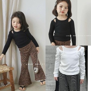 A44-[tomnaukid] Áo dài tay phối 2 lớp dành cho bé gái size từ 9-34Kg