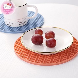 Moonlights 1 Thảm Silicon Chống Sòe Giá Nồi Hộ Gia Đình Nhà Bếp Mặt Bàn Bảo Vệ Chịu Nhiệt Chống Trơn Trượt Tròn Thảm Silicon EN