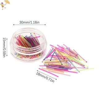 [Gou] 60 Cái / 200 Cái Bông tai đinh tán bằng nhựa chống dị ứng đầy màu sắc Bộ que tai chống tắc VN