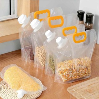 Túi Đựng Thực Phẩm Có Tay Cầm - Nắp Chống Ẩm - Đựng Gạo, Hạt, Nước ALINE