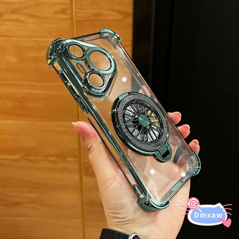 Ốp lưng chống sốc xoay thời trang cho Xiaomi 15 Ultra 14T Pro Redmi K80 Pro Note 14 Pro Plus 5G 4G Turbo 4 Poco X7 Pro Vỏ mềm trong suốt
