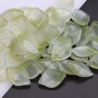 20 miếng nước bọt Màu Xanh Ô Liu Gradient Men Màu cánh hoa lá cây diy phong cách cổ xưa Hán phục Kẹp Tóc Chất liệu làm bằng tay UE3I