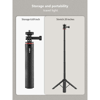 Dành Cho DJI Pocket 3 / Action 5 Pro Máy Ảnh Thể Thao Gậy selfie Cầm Tay Gopro 13 Phần Nối Dài Cực Phụ Kiện insta360 X5 / X4 / Ace pro2 Chân Máy Phụ Kiện camera