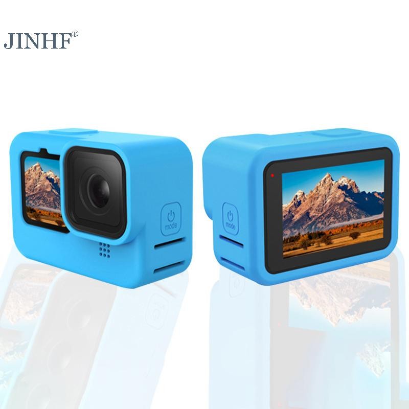 Jinhf Cho Gopro Hero 9 10 11 12 Đen Phụ Kiện Vỏ Bảo Vệ Mềm Tiêu Chuẩn Nhà Ở Cao Su Vỏ Silicon Bảo Vệ Cho Gopro Hero HOT