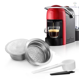 Benfuchen Viên nang cà phê có thể nạp lại bằng thép không gỉ Tương thích với LAVAZZA A MODO MIO Bộ lọc cốc cà phê với 60 chiếc lá nhôm