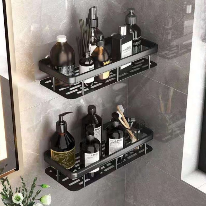 Kệ Phòng Tắm Để Đồ Dán Tường, Để Mỹ Phẩm, Xà Phòng Để Đồ Gọn Gàng Và Sạch Sẽ Chất Liệu Nhôm Hàng Không Cao Cấp