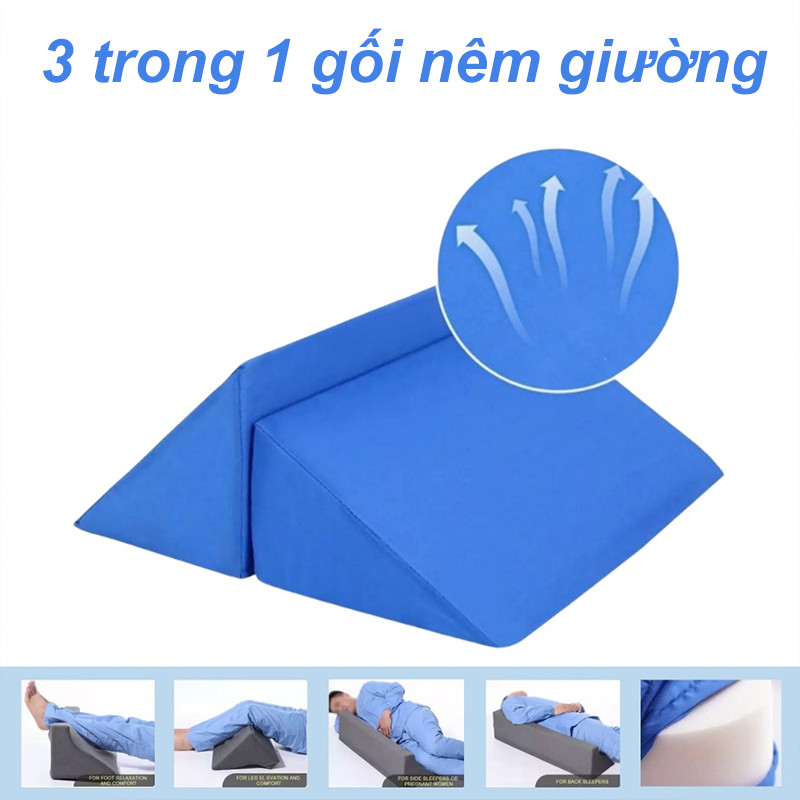 Gối lật bệnh nhân,Gối cơ thể R đệm lật，gối lật đa năng hỗ trợ chăm sóc người già yếu khó cử động，Bền và dễ lau chùi