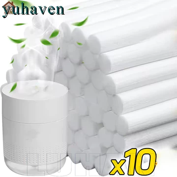 10 Que lọc tạo độ ẩm - dành cho máy tạo độ ẩm USB Máy khuếch tán hương thơm Máy tạo sương mù - Công cụ thanh lọc độ ẩm không khí - Bọt biển bông thay thế - Máy phun sương ngay cả thanh làm sương