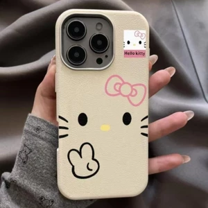 Ốp điện thoại hình mèo Kitty bằng da PU dễ thương cho Honor 600 500 400 Pro Lite Smart X9D X8D X6D X5C X9C X8C X7D X6C Play 10 10A 60A 5G 4G Vỏ hoạt hình ngộ nghĩnh Billet Bow Vỏ điện thoại mềm