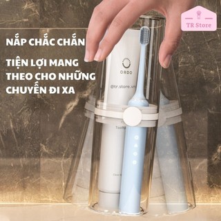 Ống Đựng Bàn Chải Du Lịch Cỡ Lớn Trong Suốt - Phù Hợp Bàn Chải Điện, Tiện Lợi Mang Theo