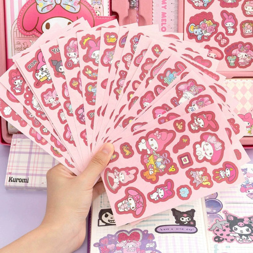 Hộp Quà Cô Gái Màu Tím  Dễ Thương Cho Bé Gái, Bộ Đồ Dùng Học Tập Cute - Set Quà Tặng Sanrio Đáng Yêu