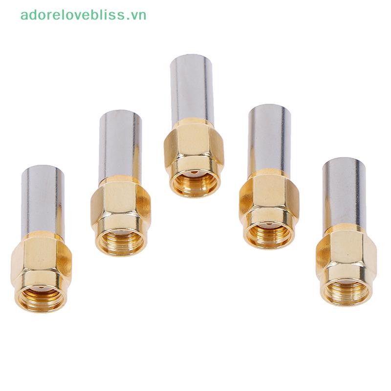 Thêm 5 chiếc sma nam cắm rf đầu nối đồng trục uốn cho rg58 rg142 rg400 lmr195 BSS