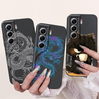 Vỏ Hoạt Hình Thời Trang Mới Cho Tecno Camon 40 Camon40 Pro 4G CM5 CM6 Ốp lưng Camera Bảo Vệ Silicon Mềm Trong Suốt