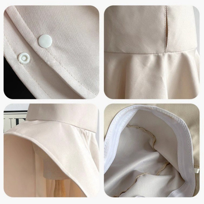 Mũ Chống Nắng Vành Rộng,Mũ Trùm Đầu Nữ Vải Cotton Chống Tia UV UPF50+,Che Mặt Cổ Toàn Diện