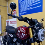 Xe Máy CNC Cho TRIUMPH Street Triple S 765RS 765R Bobber T120 Daytona 660 675 Tay Lái Gương Chiếu Hậu Bên Thanh Cấp Gương Bộ Gương — ảnh 5