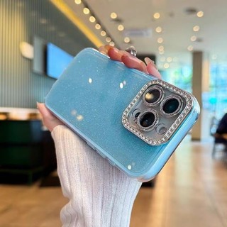 Ốp Điện Thoại Thời Trang Lấp Lánh Kim Cương Phong Cách Đơn Giản Cho iPhone 16 15 14 13 12 11 Pro Max 14 15 16 Plus