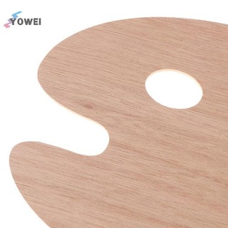 YOWEI Bảng Sơn Gỗ Có Lỗ Ngón Tay Cái Tranh Gỗ Bảng Màu Trộn Hình Bầu Dục Vuông Dầu Sơn Khay Bảng Màu Nước Pallet VN