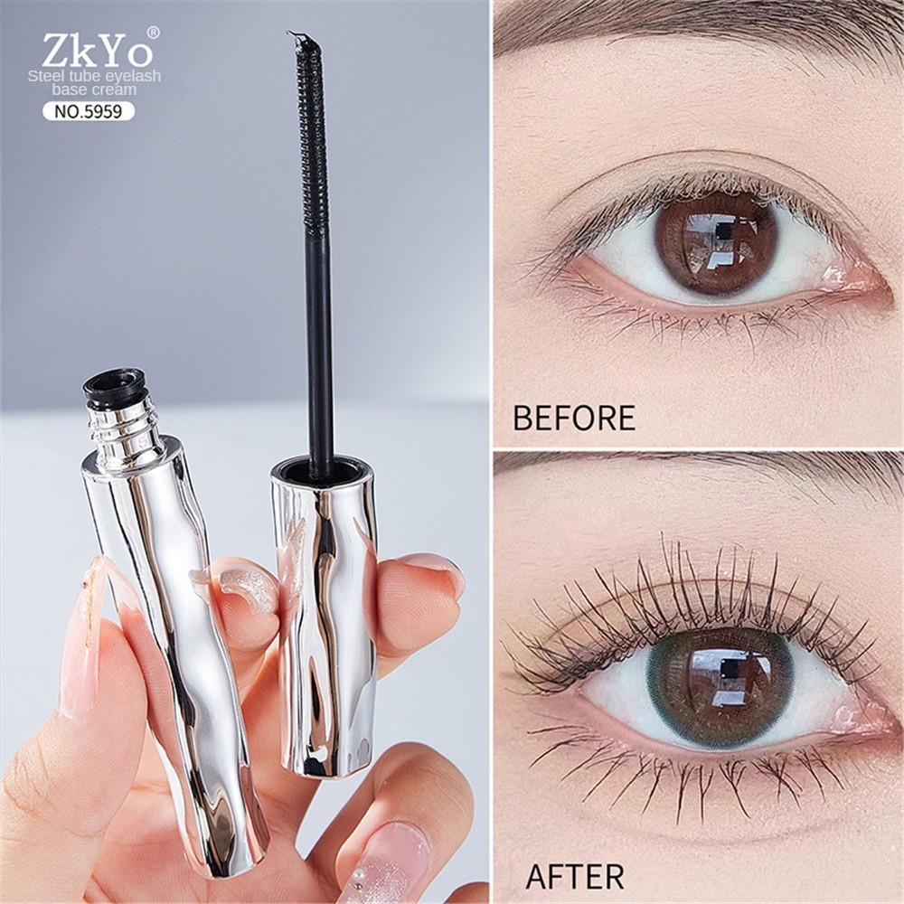 Ảnh Giao Hàng Nhanh [Quà Tặng Miễn Phí] Mascara Zkyo Natural Curling Quick Drying Matte Lash Cream Waterproof Long-lasting Non-lemudged Eyes Makeup Cosmetics (THỦY TINH) 2