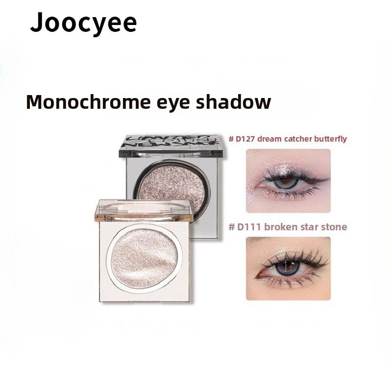Joocyee Bảng phấn mắt monochrome hun khói mờ mỏng màu flash sequin XA1Z