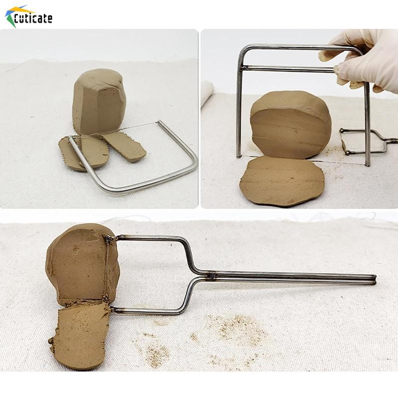 3 Máy Cắt Dây Đất Sét, Dụng Cụ Cắt Tay Cầm Thoải Mái Cho Gốm Sứ Cắt Nghệ Sĩ Thủ Công Bánh Xe Gốm