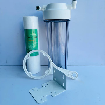 Bộ tiền lọc cho máy lọc nước, máy ion kiềm cốc lọc 10 inch 2 ron đầy đủ lõi và phụ kiện