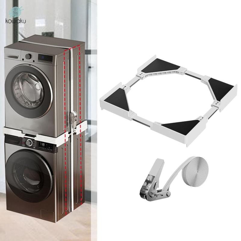 Bộ xếp chồng máy sấy máy giặt Phạm vi điều chỉnh 45 cm-71 cm Chống trượt Tiết kiệm không gian ổn định Dễ dàng lắp đặt Đa năng