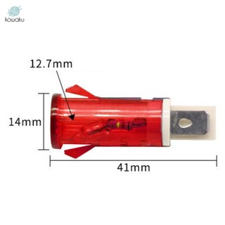 Đèn báo 220V Đèn tín hiệu MDX-14A Gắn bảng nhỏ cho tủ đông Thiết bị gia dụng nhỏ Tủ lạnh Điện