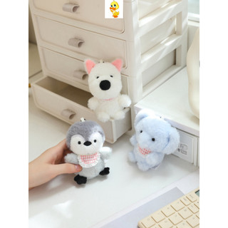 PLUS✨Chất lượng cao✨ Dễ Thương Thú Nhồi Bông Pendents Thỏ Voi Gà Con Thú Nhồi Bông Búp Bê Trang Trí Bàn Cặp Đôi Quà Tặng Trẻ Em Ngày Lễ Quà Tặng Trao Đổi Tốt Nghiệp Quà Tặng