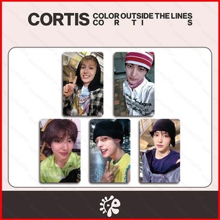 GC9 5 Cái / bộ CORTIS LOMO Thẻ Album Mini MÀU NGOÀI CÁC DÒNG Bưu Thiếp Bộ Sưu Tập Ngôi Sao Ngoại Vi CG9