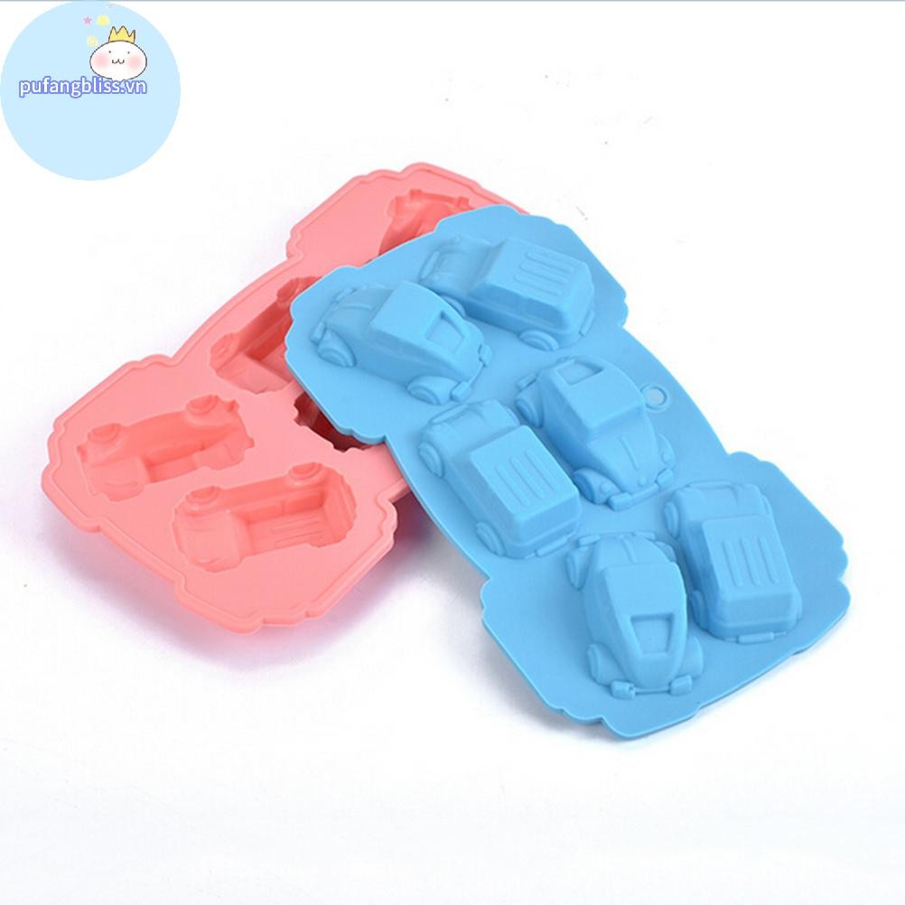 Pufangbliss Ô Tô Khuôn Silicon Fondant Bánh Sô Cô La Decorag Dụng Cụ Làm Bánh Khuôn Xà Phòng VN