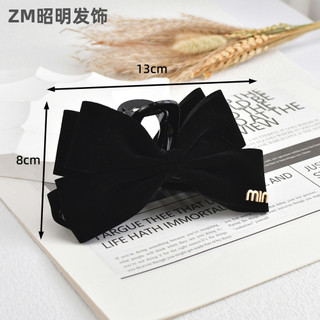 Kẹp tóc nơ hai mặt kiểu mới Hàn Quốc kẹp tóc màu đen khí chất Kẹp Tóc cá mập cao cấp kẹp tóc phụ kiện tóc kẹp
