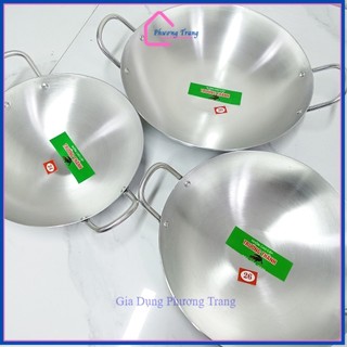 Combo 3 chảo nhôm (24cm, 26cm, 30cm) cao cấp dày lòng sâu đổ bánh xèo, xào chính hãng giá rẻ - Phương Trang