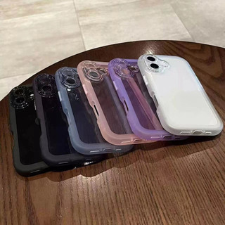 Túi Khí Đơn Giản Bảo Vệ Ốp Lưng Điện Thoại iPhone 17 Pro Max 16 15 14 13 12 11 Pro Max Chống Sốc Độc Lập Nút Vỏ Mềm