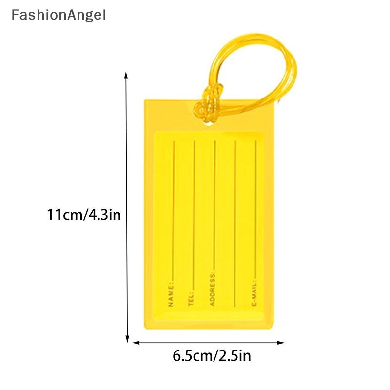 Fashionangel Mềm Pvc Du Lịch Thẻ Hành Lý Máy Bay Màu Silicon Bán Buôn Vali Nhãn Phụ Kiện Túi Tên Thẻ Tay Áo VN