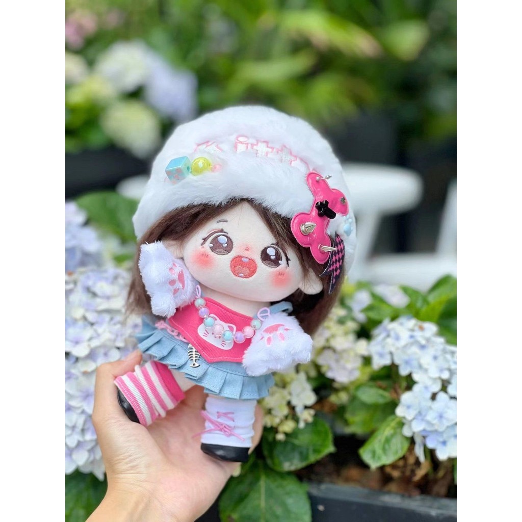 20cm Cotton Búp Bê Nóng Bé Gái Phù Hợp Với Quần Áo Bé Gái Búp Bê Dễ Thương Quần Áo Búp Bê Trang Điểm Thuộc Tính