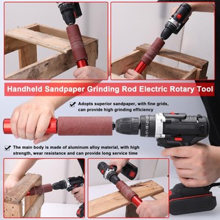 Cầm Tay Giấy Nhám Mài Cần Điện Dụng Cụ Quay Giấy Nhám Thanh Đánh Bóng Chế Biến Gỗ Mài Ba Lan Dụng Cụ Phù Hợp Với Hầu Hết Các Phụ Kiện Quay Bit