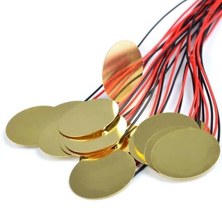15 Chiếc Piezo Pickup 27 Mm Piezo Khuếch Đại Đĩa Piezo Đầu Chuyển Đổi Đĩa Tiếp Xúc Micro Kích Hoạt Cảm Biến Âm Thanh Với 13 inch Dẫn Cho Đàn Guitar Acoustic Trống