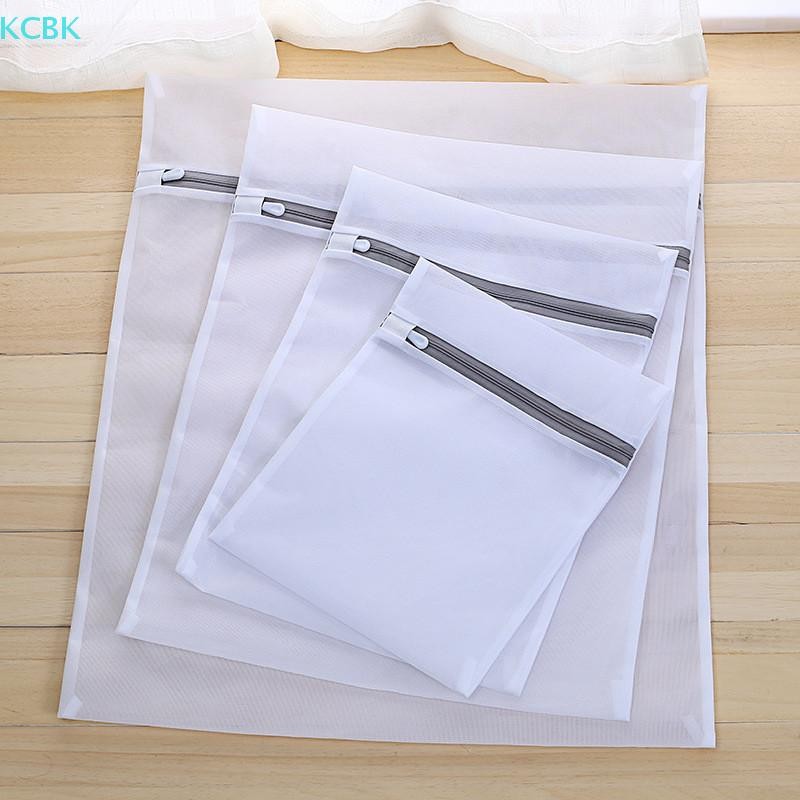 [Kc] Túi Giặt Lưới Quần Áo Du Lịch Lưới Bảo Quản Túi Zip Giặt Áo Ngực Stocking [BK]