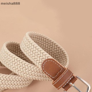 Meisha888 Thắt lưng da dệt vải không đục lỗ Quần jean nữ phù hợp với xu hướng thắt lưng co giãn