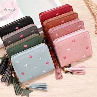 Deyangk Ví Nhỏ Nữ Ví sel Dây Kéo Ngắn Da Dễ Thương Ví Đựng Tiền Xu VN