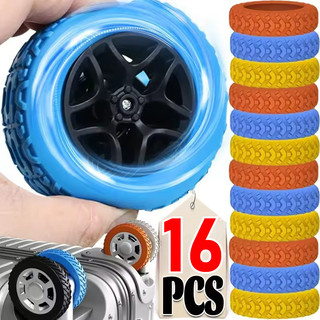 Làm Dày Bánh Xe Silicon Bảo Vệ Hành Lý - Giảm Tiếng Ồn Bánh Xe Du Lịch Bánh Xe Bọc Phụ Kiện Hành Lý