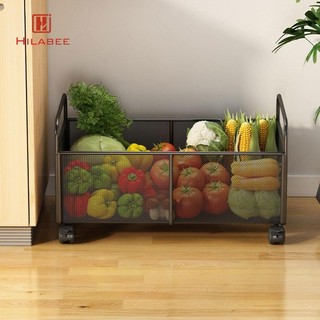 Giỏ Trái Cây Có Bánh Xe Đa Năng Dây Sắt Giỏ Đựng Thức Ăn Tiện Ích Nhà Bếp Tổ Chức Cho Phòng Ngủ Nhà RV Ký Túc Xá Nhà Bếp