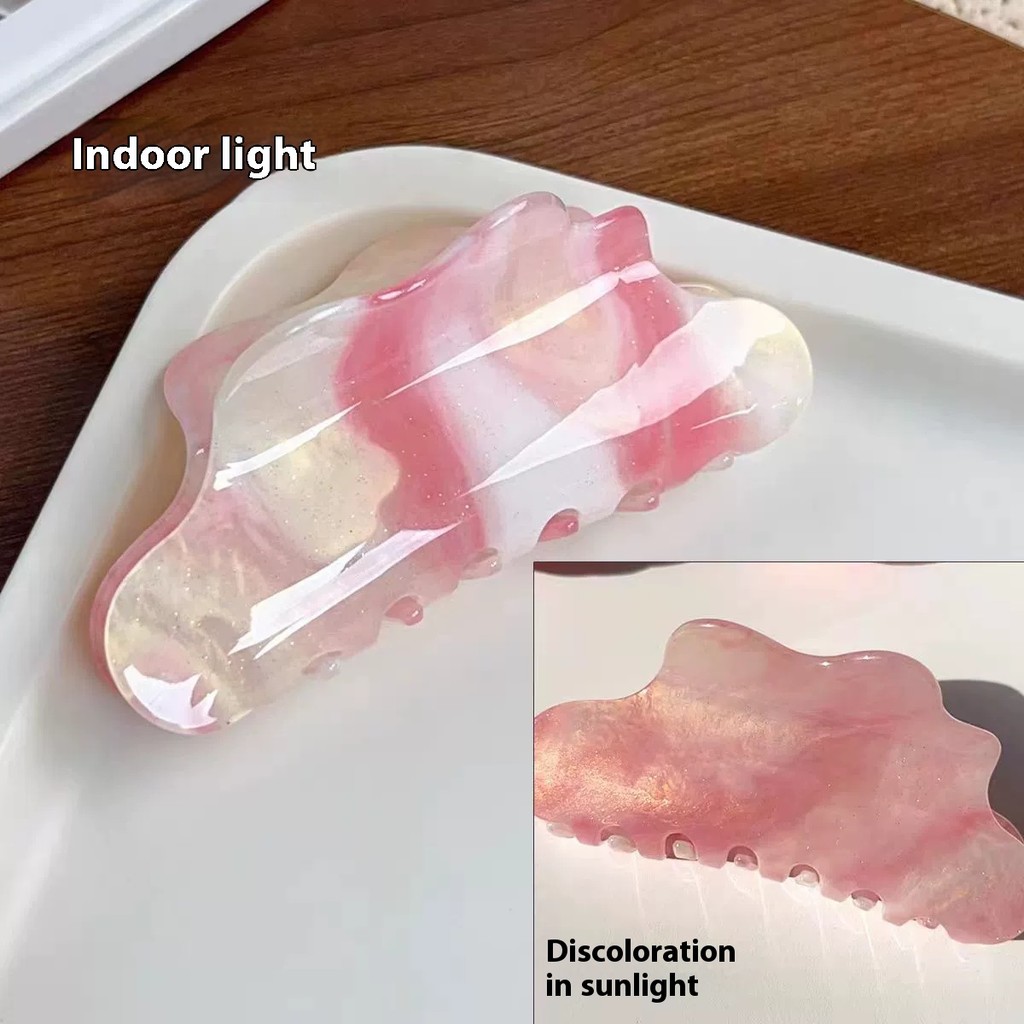 [Yunyuan] Kẹp lấy thay đổi màu sắc Đám mây Acrylic đổi màu sắc Cảm giác cao cấp Kẹp tóc đuôi ngựa Dopamine tươi mát và tinh tế Kẹp tóc thanh lịch cá tính Phụ nữ