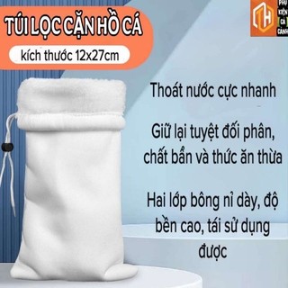 Túi lọc hồ cá - Thảm lọc hồ cá cao cấp, lọc mịn  trả lại nguồn nước trong cho hồ cá cảnh 12x27cm