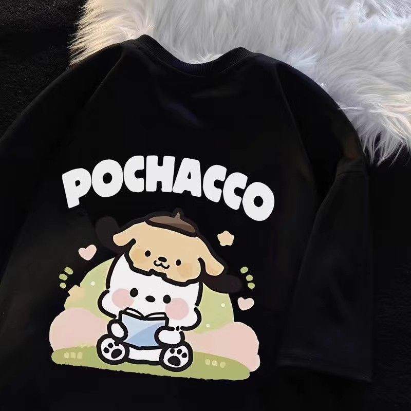 2025 Pochacco Hoạt Hình Áo Thun Trẻ Em Mùa Hè Thiết Kế Độc Đáo Hợp Thời Trang Rời Phù Hợp Với Đồ Chơi